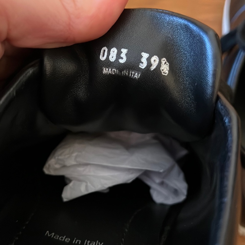 Prada Milano Black Leather Women’s Sneaker 39.5 - Picture 7 of 9